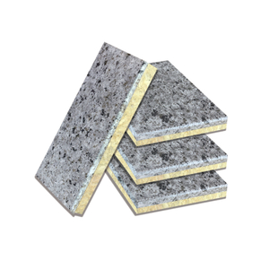 J-type Rock Wool Indulation and Decoration Integrated Board